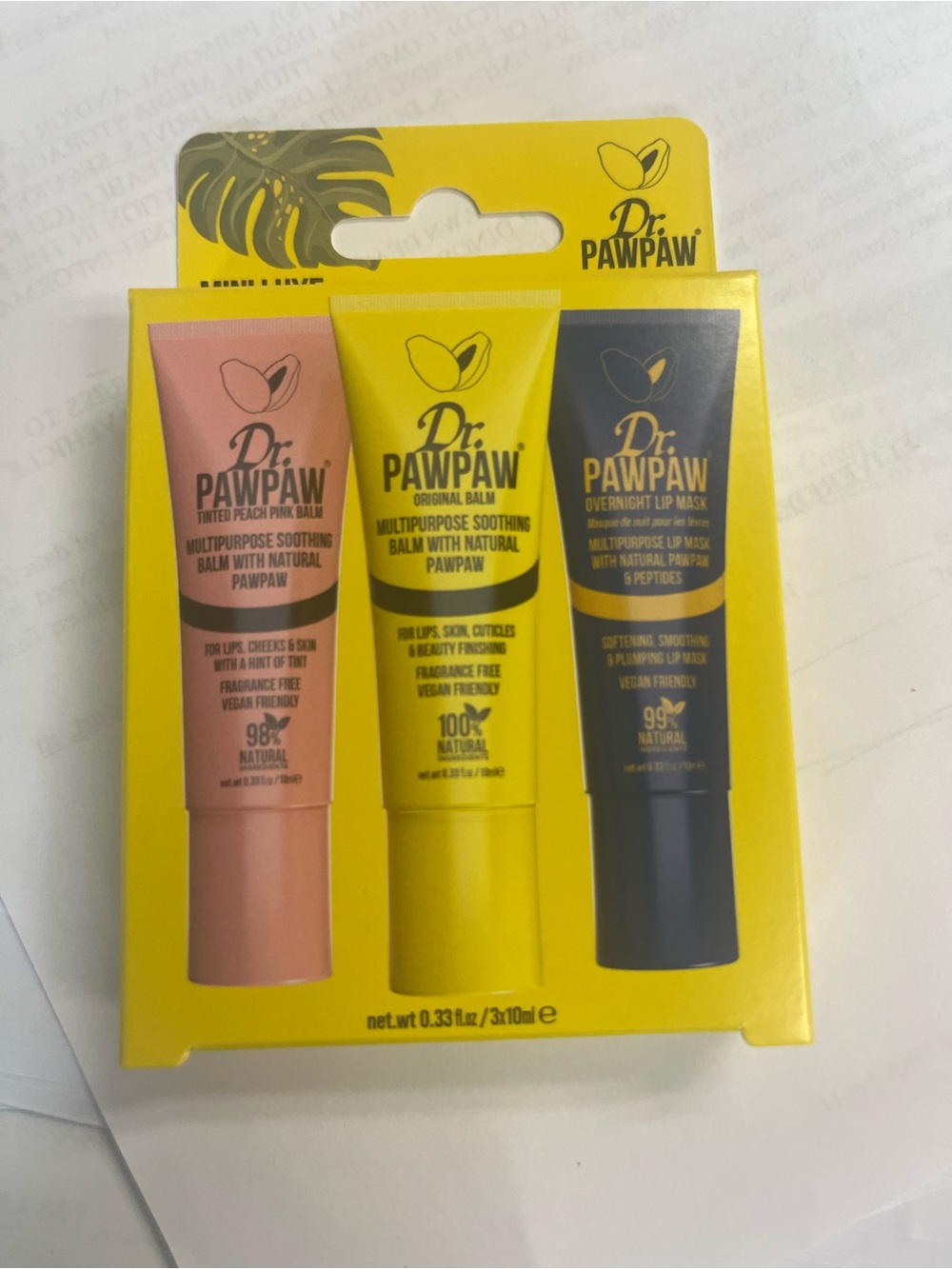 Dr. PawPaw Trio Lip Balm Mini Luxe Collection